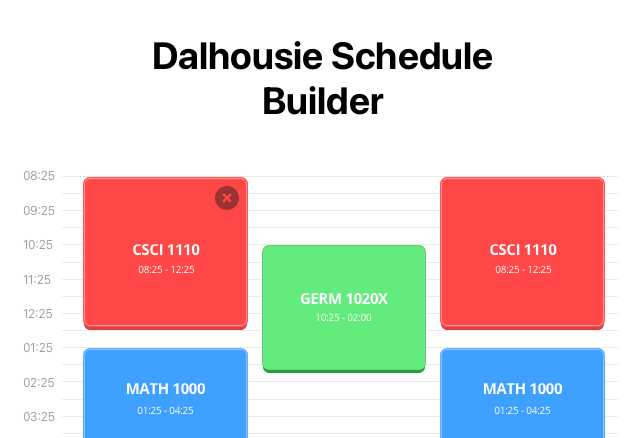 Dal Schedule Builder Thumbnail
